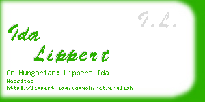 ida lippert business card